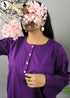 NZSC-1508 Stiched 2 Piece Dark Parrple Co Ord Set Cotton